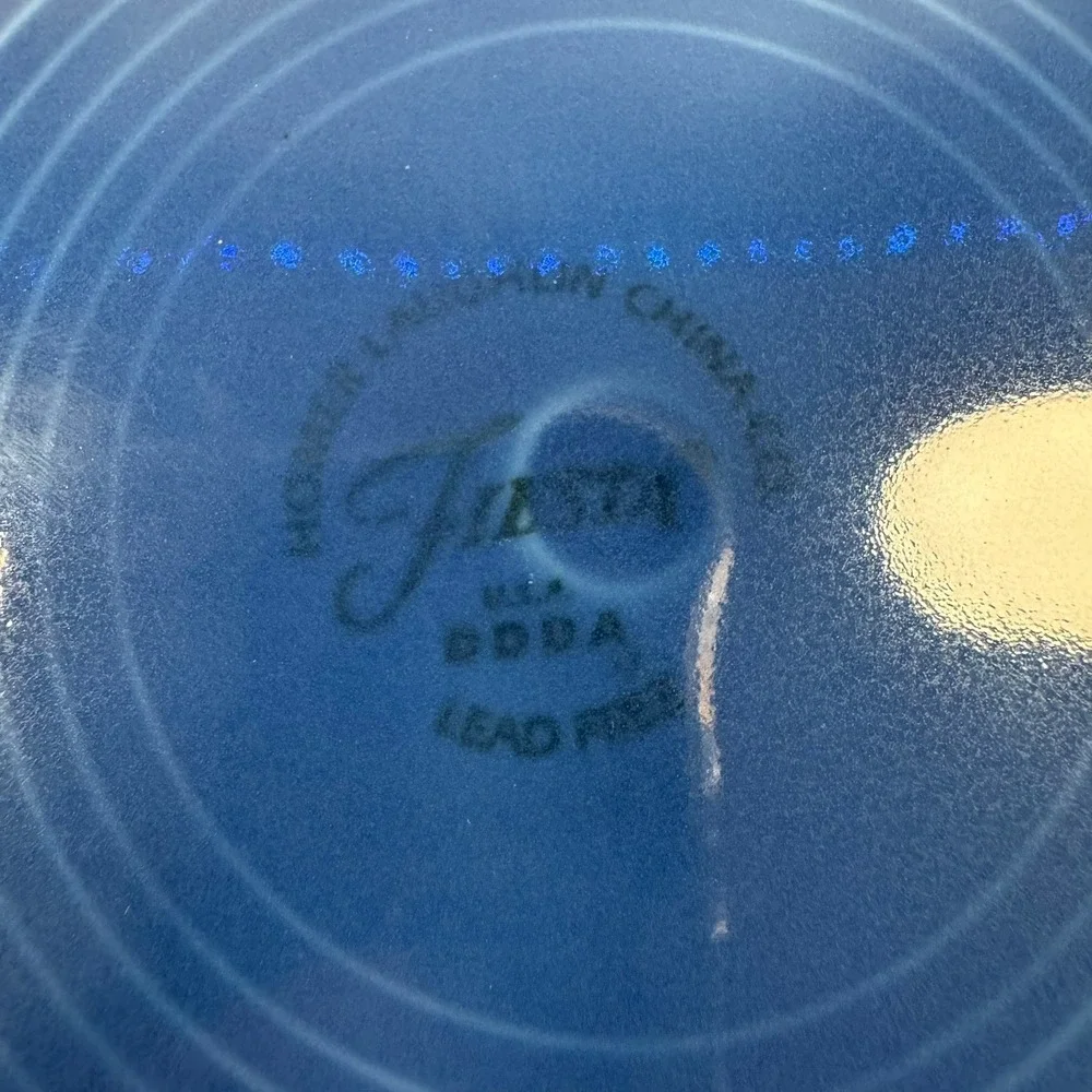Fiesta Lapis 9 Inch Luncheon Plate Homer Laughlin China Lead Free USA - Picture 7 of 7